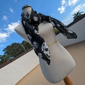 Black & White Skull Scarf